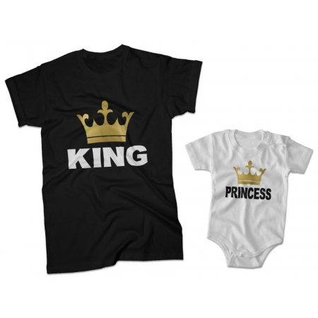 Zestaw koszulka męska + body King Princess 2